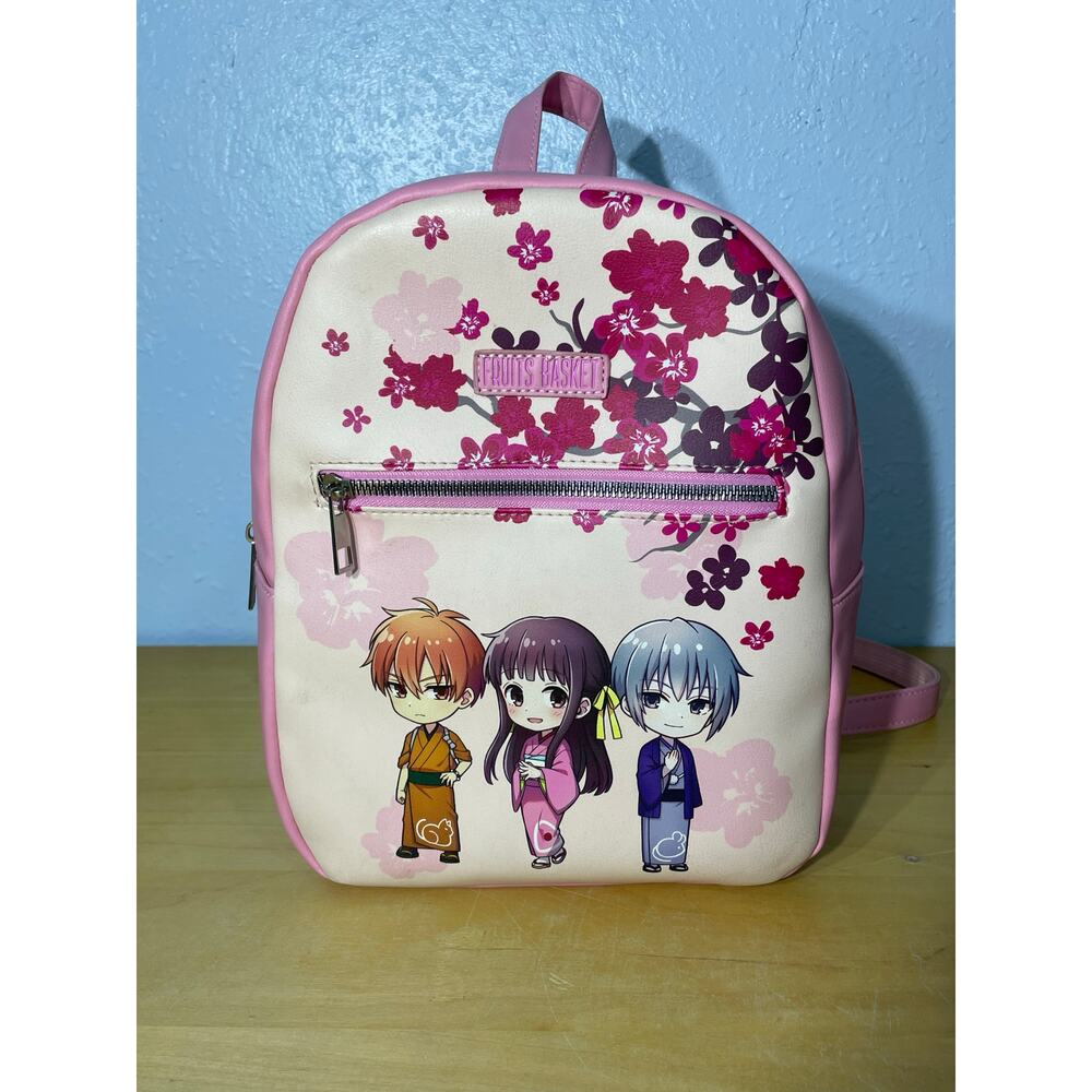 Fruits Basket Chibi Trio Sakura Mini Backpack Cherry Blossoms Bioworld Anime